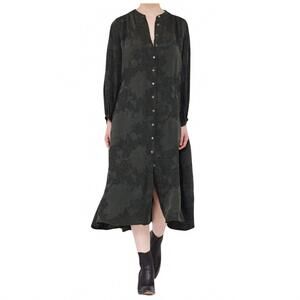 NEW RAQUEL ALLEGRA vannesa midi jacquard dress in kale